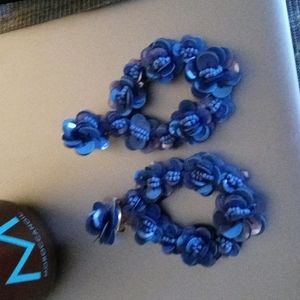 J CREW Sparkling blue earrings